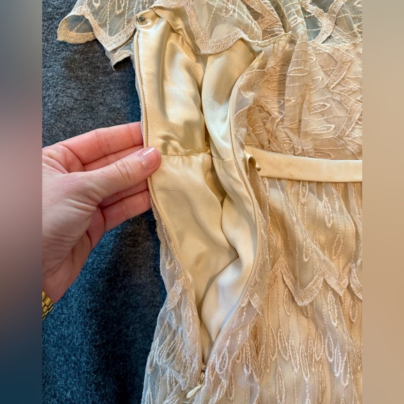 Yoana Baraschi cream lace mini dress - Picture 5 of 6